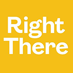 a yellow sign with white text logo