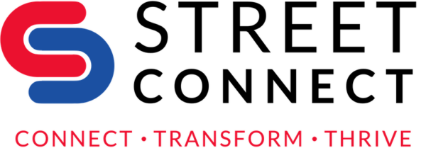 a black background with red text